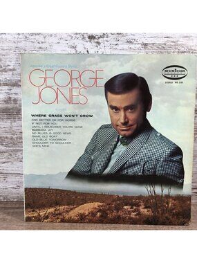 George Jones Where Grass Wont Grow Vinyl Record MS 3181 Stereo Musicor Records